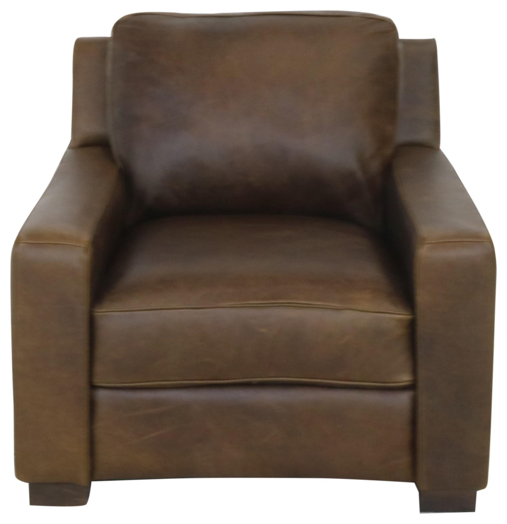 Italian leather chair and hot sale ottoman